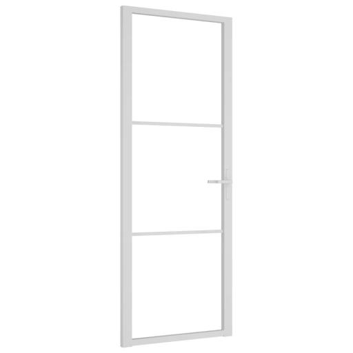 Puerta interior vidrio EGS y aluminio 76x201,5cm BLANCO [1]