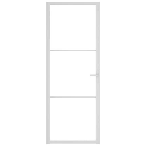 Puerta interior vidrio EGS y aluminio 76x201,5cm BLANCO [2]