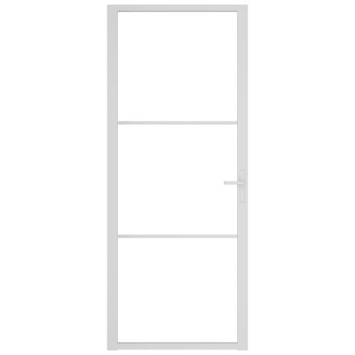 Puerta interior vidrio EGS y aluminio 83x201,5cm BLANCO [2]