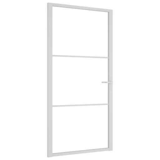 Puerta interior vidrio EGS y aluminio 102,5x201,5cm BLANCO [1]
