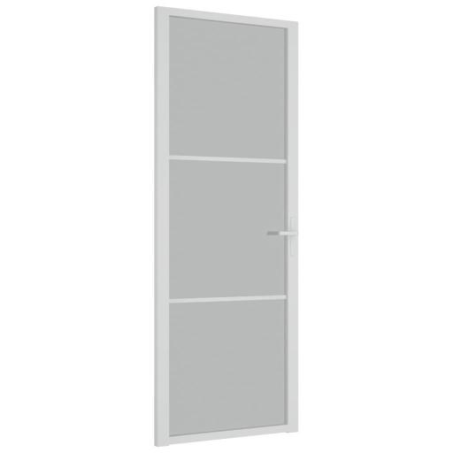 Puerta interior de vidrio y aluminio 76x201,5cm BLANCO [1]
