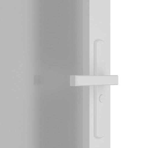Puerta interior de vidrio y aluminio 76x201,5cm BLANCO [4]