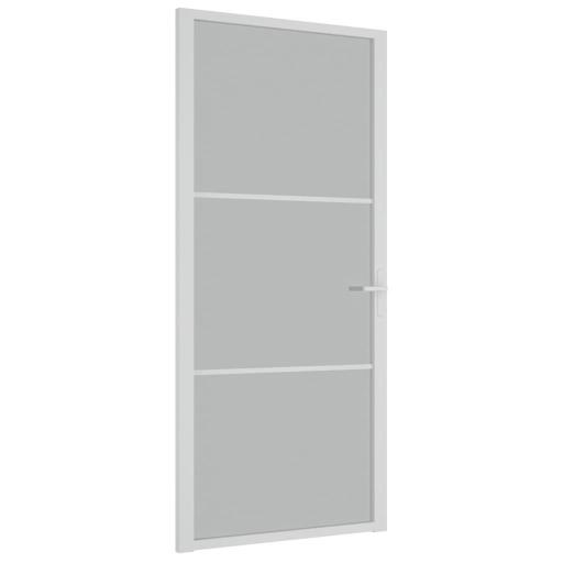 Puerta interior de vidrio y aluminio 93x201,5cm BLANCO [1]