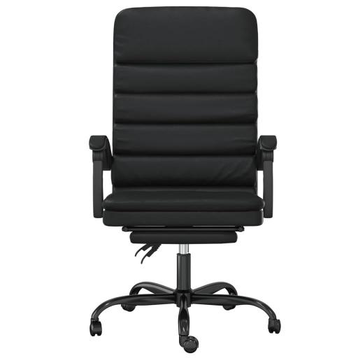 Silla de oficina reclinable masaje polipiel NEGRO [2]