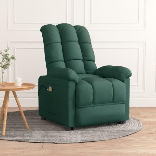 Sillón de masaje eléctrico VERDE OSCURO [0]