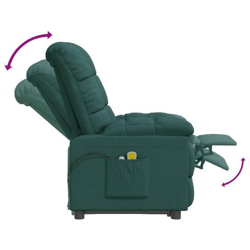 Sillón de masaje eléctrico VERDE OSCURO [3]
