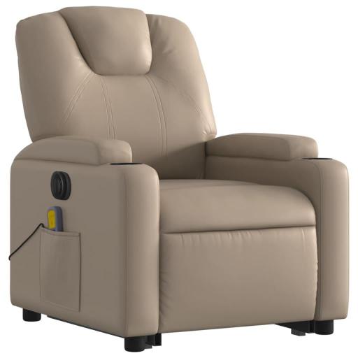 Sillón de masaje elevable eléctrico polipiel CAPUCHINO [2]