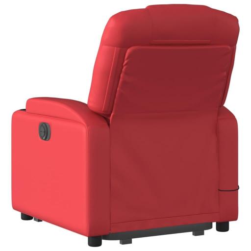 Sillón de masaje elevable eléctrico polipiel ROJO [3]