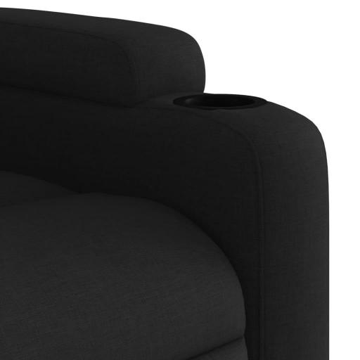 Sillón reclinable de masaje eléctrico tela NEGRO [5]