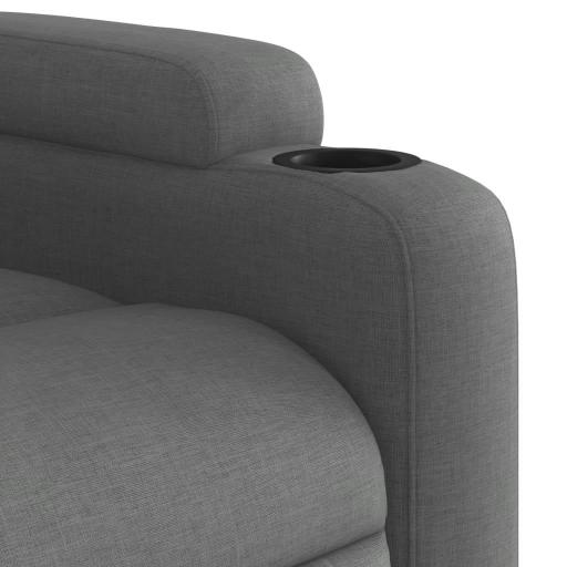 Sillón reclinable de masaje eléctrico tela GRIS OSCURO [5]