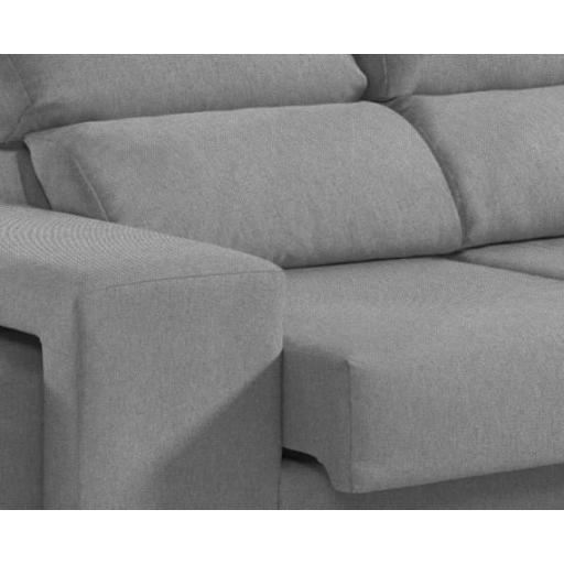 Sofá chaiselongue 232cm GRIS CLARO [1]