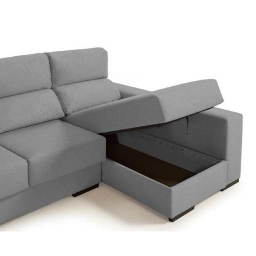 Sofá chaiselongue 232cm GRIS CLARO [5]