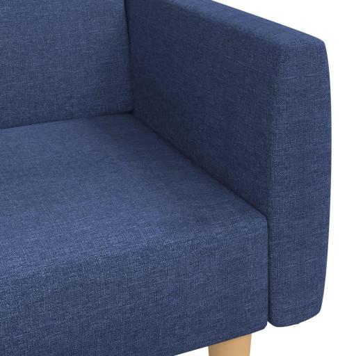 Sofá cama con reposapiés 220cm AZUL [3]