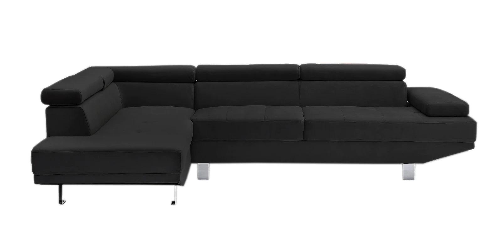 Sofa rinconera de piel natural de color negro  Sofas rinconeras, Muebles  para salas pequeñas, Muebles para pantallas