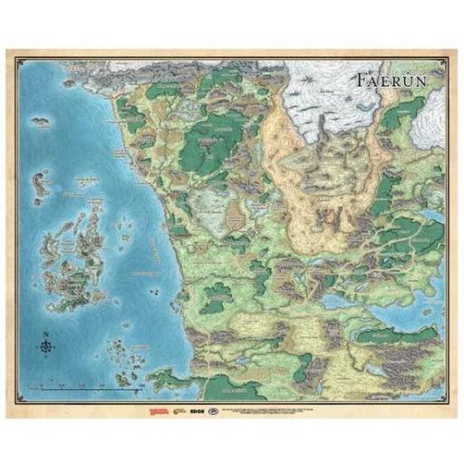 D&D: Mapa de Faerûn (Castellano)