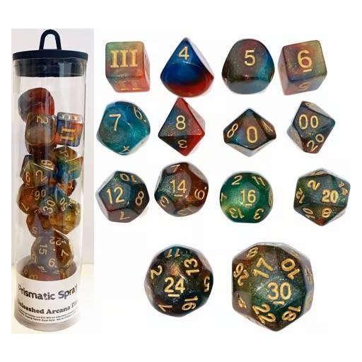 Pack de Dados Clásicos del Mazmorreo Rociada Prismática