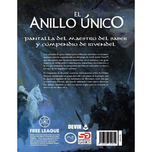 El Anillo Único 2ª Edición - Pantalla del Maestro del Saber + Compendio de Rivendel