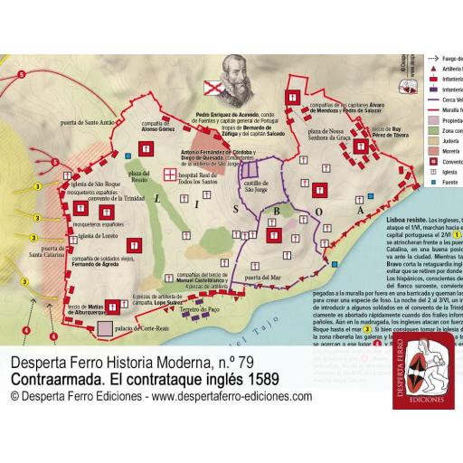 Desperta Ferro Historia Moderna Nº 79: Contraarmada, el contrataque inglés 1589 [5]