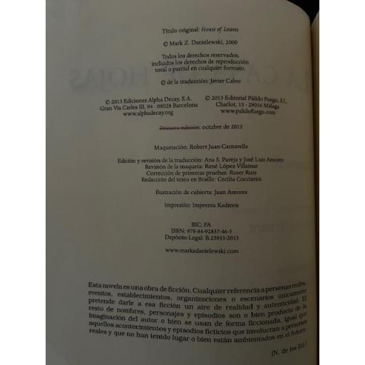 La Casa de Hojas (1ª edición) [2]