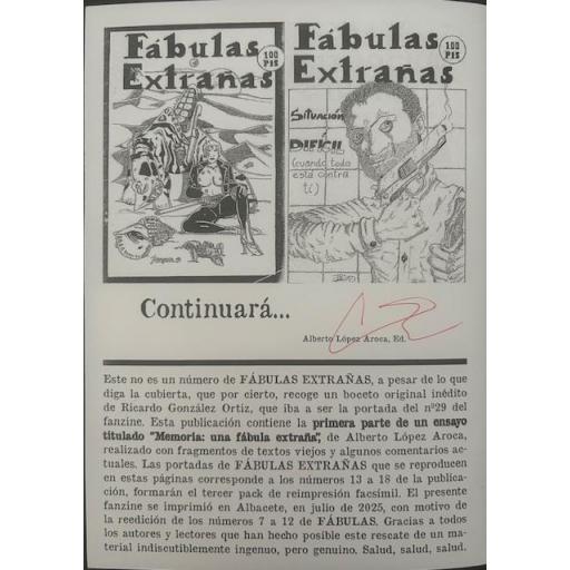 Pack Fanzine Fábulas Extrañas 7-12 [3]