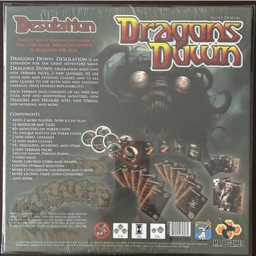 Pack Dragons Down, Desolation, Natives and Legends y Duel layered player boards [3]