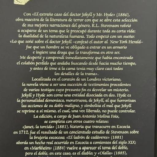 El extraño caso del doctor Jekyll y Mr. Hyde, y otros relatos de terror [1]