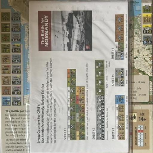 The Battle for Normandy Deluxe Edition y errata counters [1]