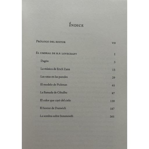 El Umbral de H. P. Lovecraft. Ocho relatos para iniciarse en el horror cósmico [4]