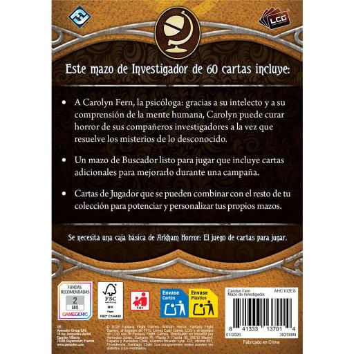 Arkham Horror LCG: Carolyn Fern - Mazo de Investigador [3]
