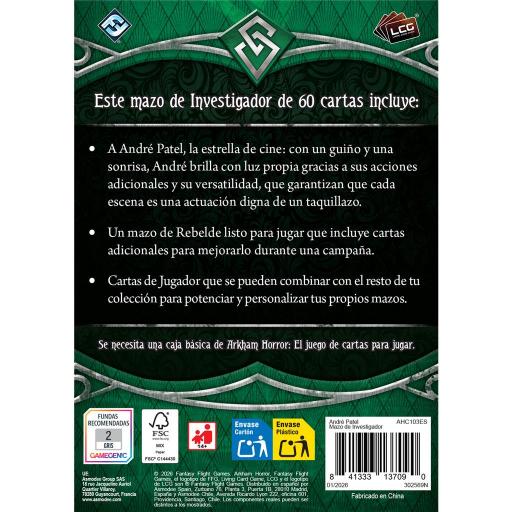 Arkham Horror LCG: André Patel - Mazo de Investigador [3]