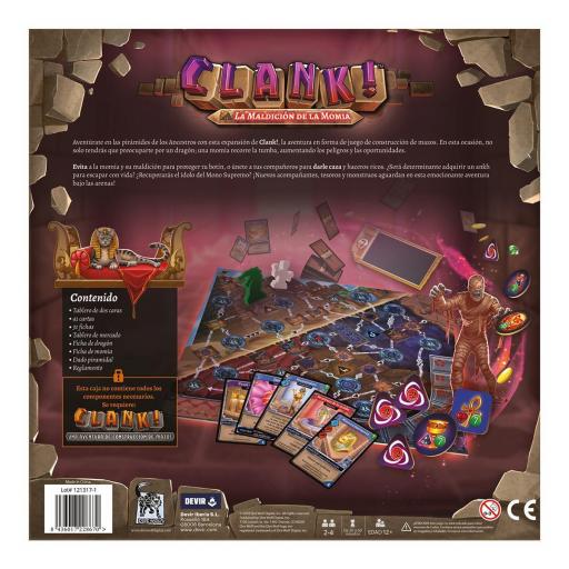 Pack Clank! y expansiones Tesoros Sumergidos y La Maldición de la Momia [6]