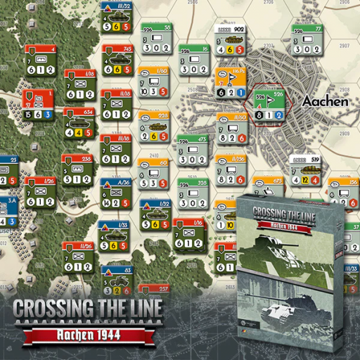 Crossing the Line - Aachen 1944 (2nd Edition) with mounted mapboard [2]