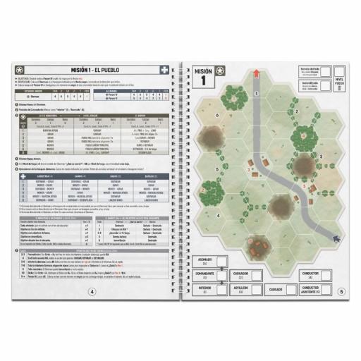 Sherman Solitario + Plancha de fichas + 18 Miniaturas + Set de dados [4]