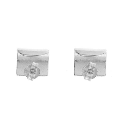 Pendientes plata rodio tubo liso [1]