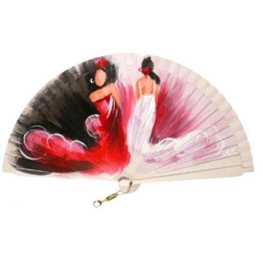 Abanico Artesanal Aire Distinto - Mujeres Bailando en la Colección Flamenco