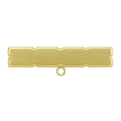 Alfiler / Broche de Bebé Matizado en Oro 18K 30x9 mm – Elegancia Clásica con Acabado Mate [1]