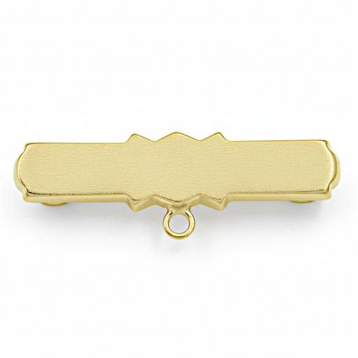 Alfiler / Broche de Bebé Matizado en Oro 18K 30x9 mm – Elegancia Clásica con Acabado Mate [2]