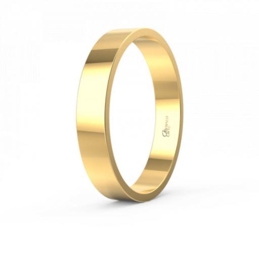 Alianza plana oro 18k 3,5 mm ancho · grosor 1 mm – estilo clásico equilibrado [0]