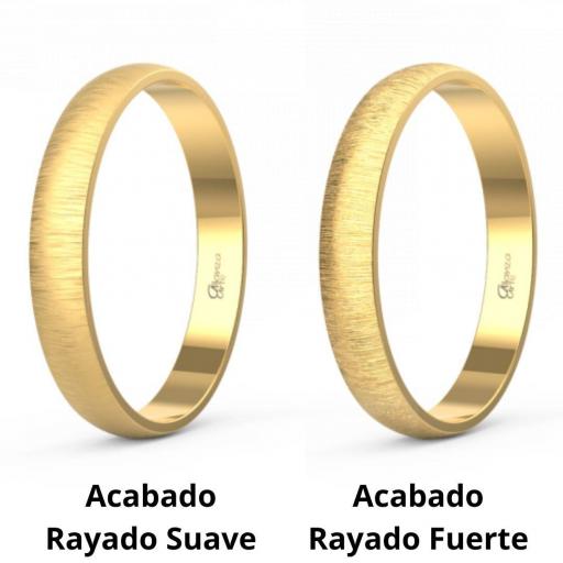 Alianza media caña oro 18k 4 mm · grosor 1,3 mm – estilo tradicional [3]