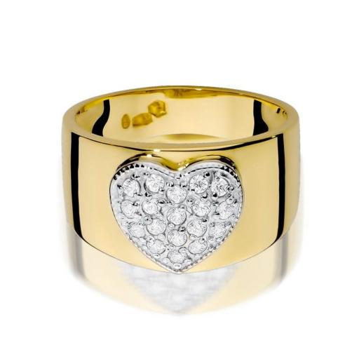 Anillo Amore Diamantes 0,26 ct Oro 14K [1]