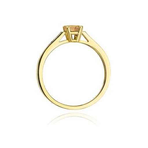 Anillo Camille Oro Amarillo 9K con Citrino 0,80 ct y Diamantes [2]