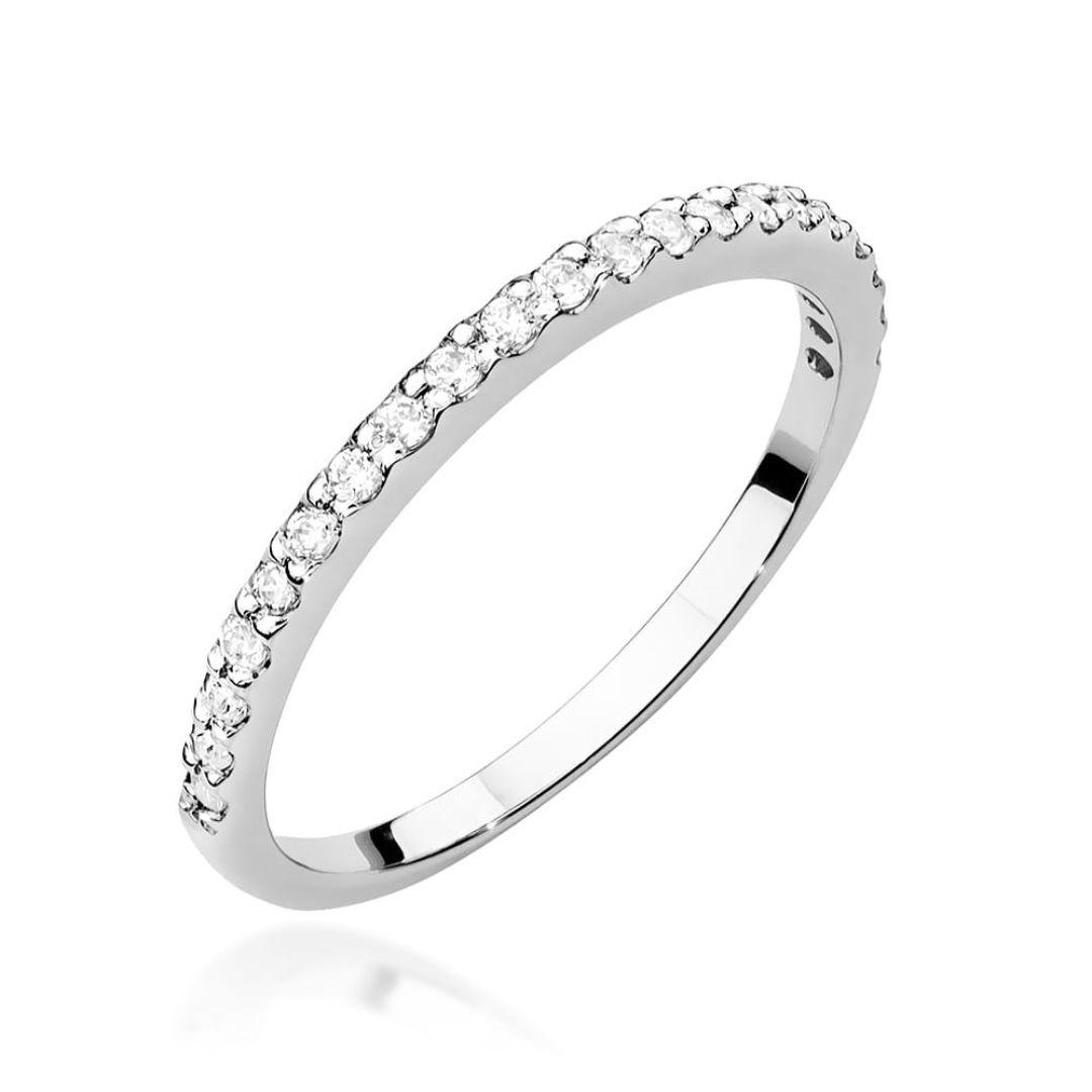 Anillo Celestia Oro Blanco 9K con Diamantes de Laboratorio 0,18 ct