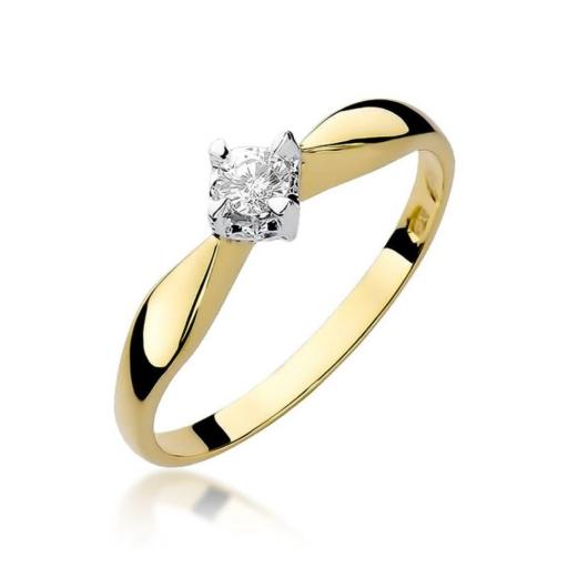 Anillo Chiara Diamante 0,12 ct Oro 14K