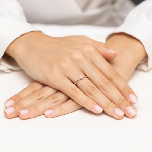 Anillo Clara Diamante 0,10 ct en Oro 14K [3]