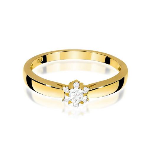 Anillo Diama Oro Amarillo 14K con Diamante de Laboratorio – Elegancia Radiante [1]