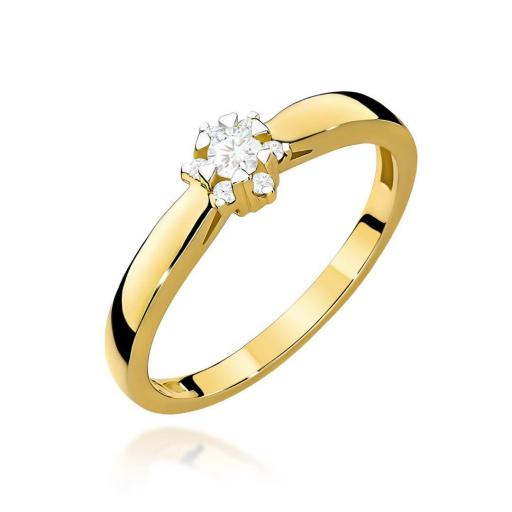Anillo Diama Oro Amarillo 14K con Diamante de Laboratorio – Elegancia Radiante [0]