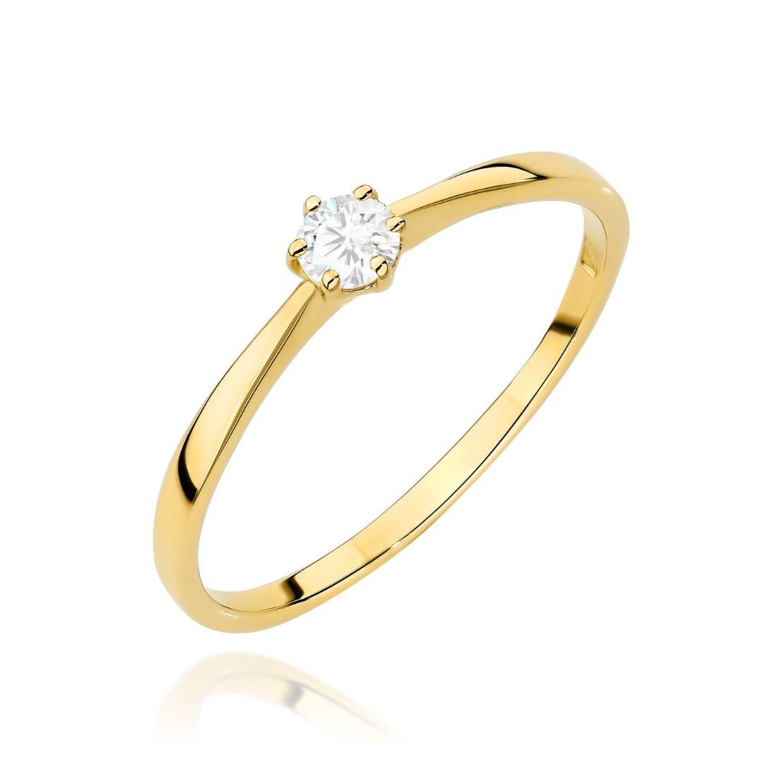 Anillo Dioha Diamante 0,10 ct en Oro 14K