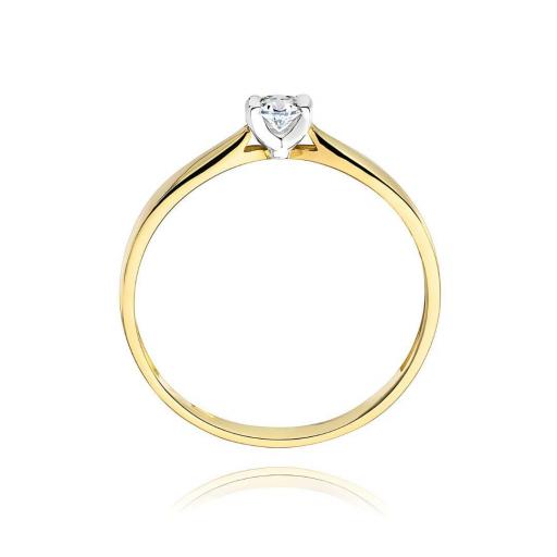 Anillo Eira Diamante 0.10ct Oro 9K Solitario Clásico [1]