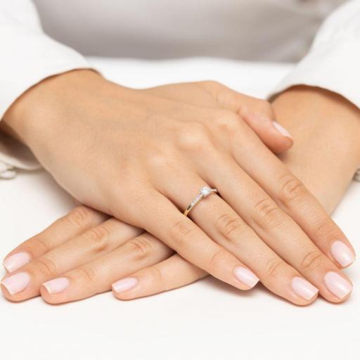 Anillo Elia Diamantes 0,32 ct en Oro 14K [3]