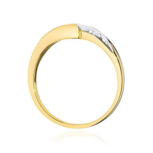 Anillo Élise Oro Amarillo 14K con Zafiro y Diamantes 0,30 ct Certificado [2]